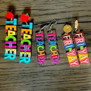 Teacher earrings